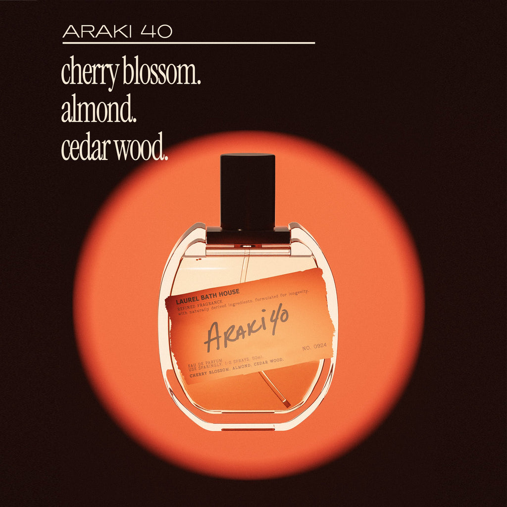 Araki 40 Eau de Parfum – Japanese Onsen Inspired Fragrance, Soft Clean Scent, Long Lasting Luxury Perfume for Daily Calm & Elegant Wear