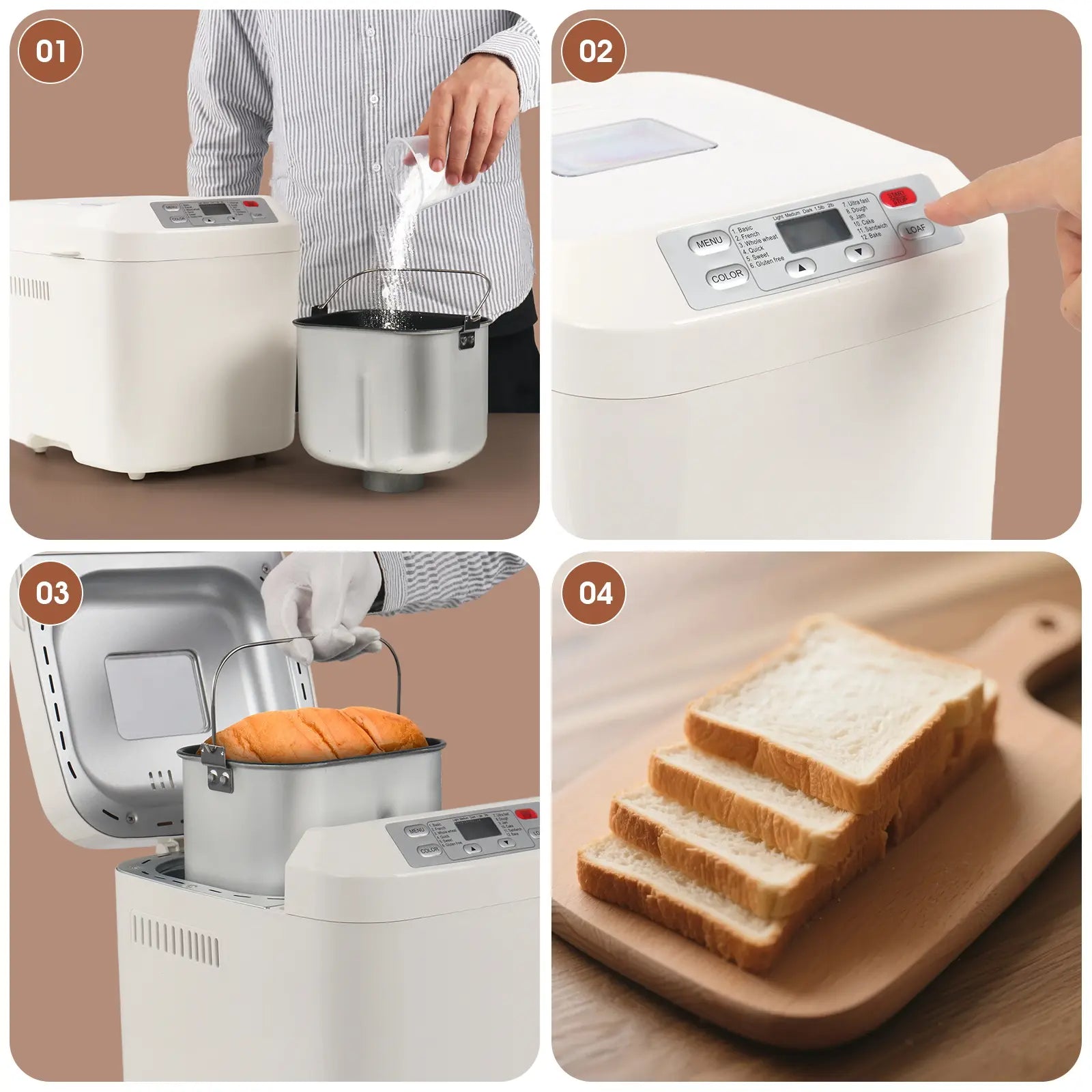 2-pound capacity automatic bread maker