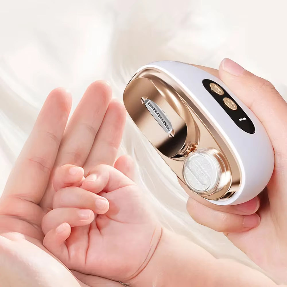 2‑in‑1 Electric Nail Clipper — Trimmer & Polisher, 3‑Speed, USB‑C (Baby, Adult, Seni