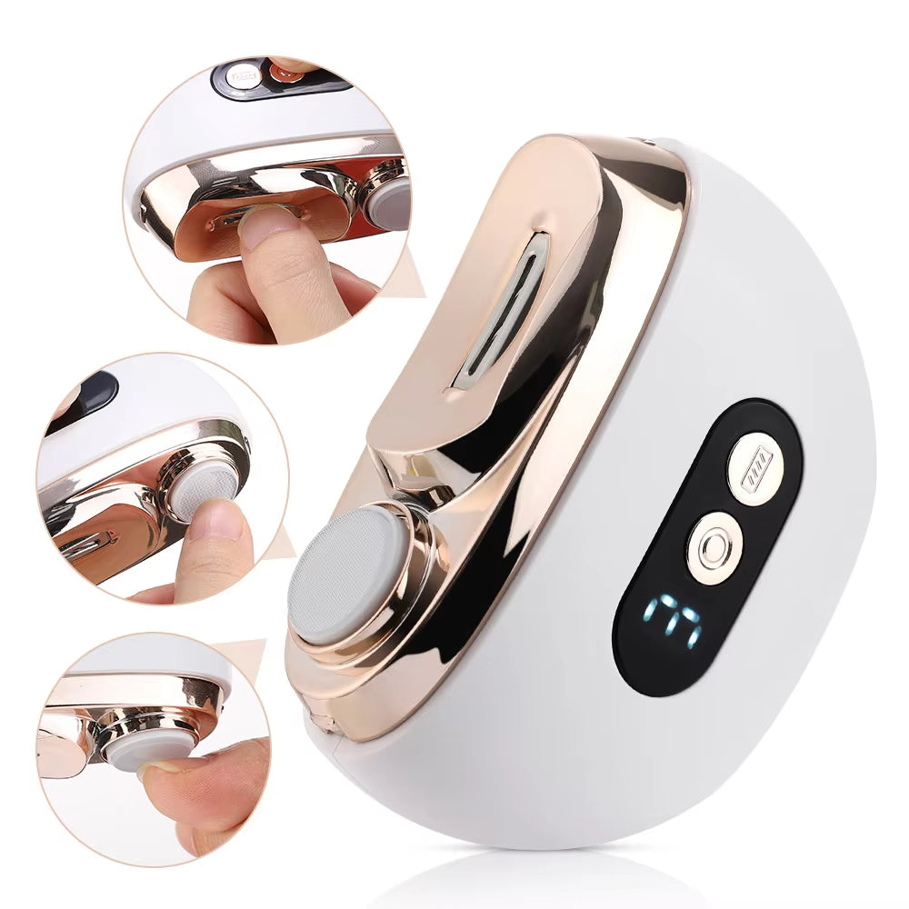 2‑in‑1 Electric Nail Clipper — Trimmer & Polisher, 3‑Speed, USB‑C (Baby, Adult, Seni