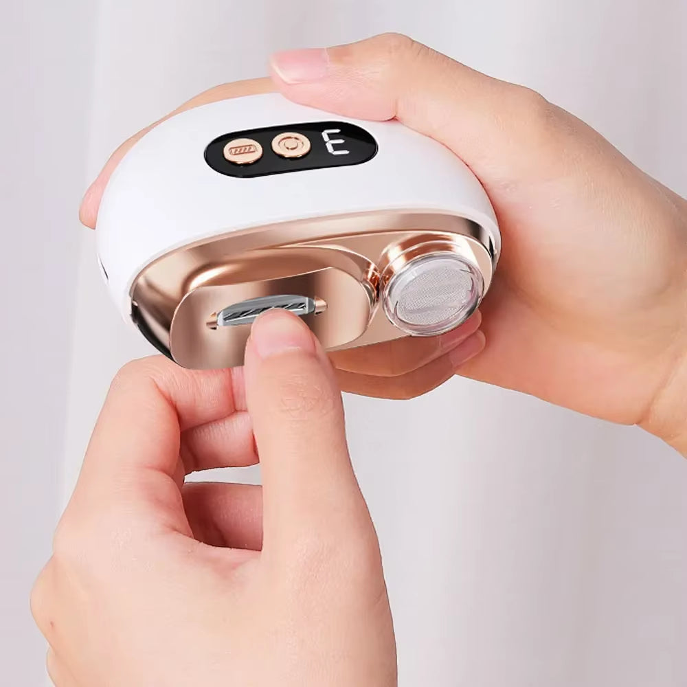 2‑in‑1 Electric Nail Clipper — Trimmer & Polisher, 3‑Speed, USB‑C (Baby, Adult, Seni
