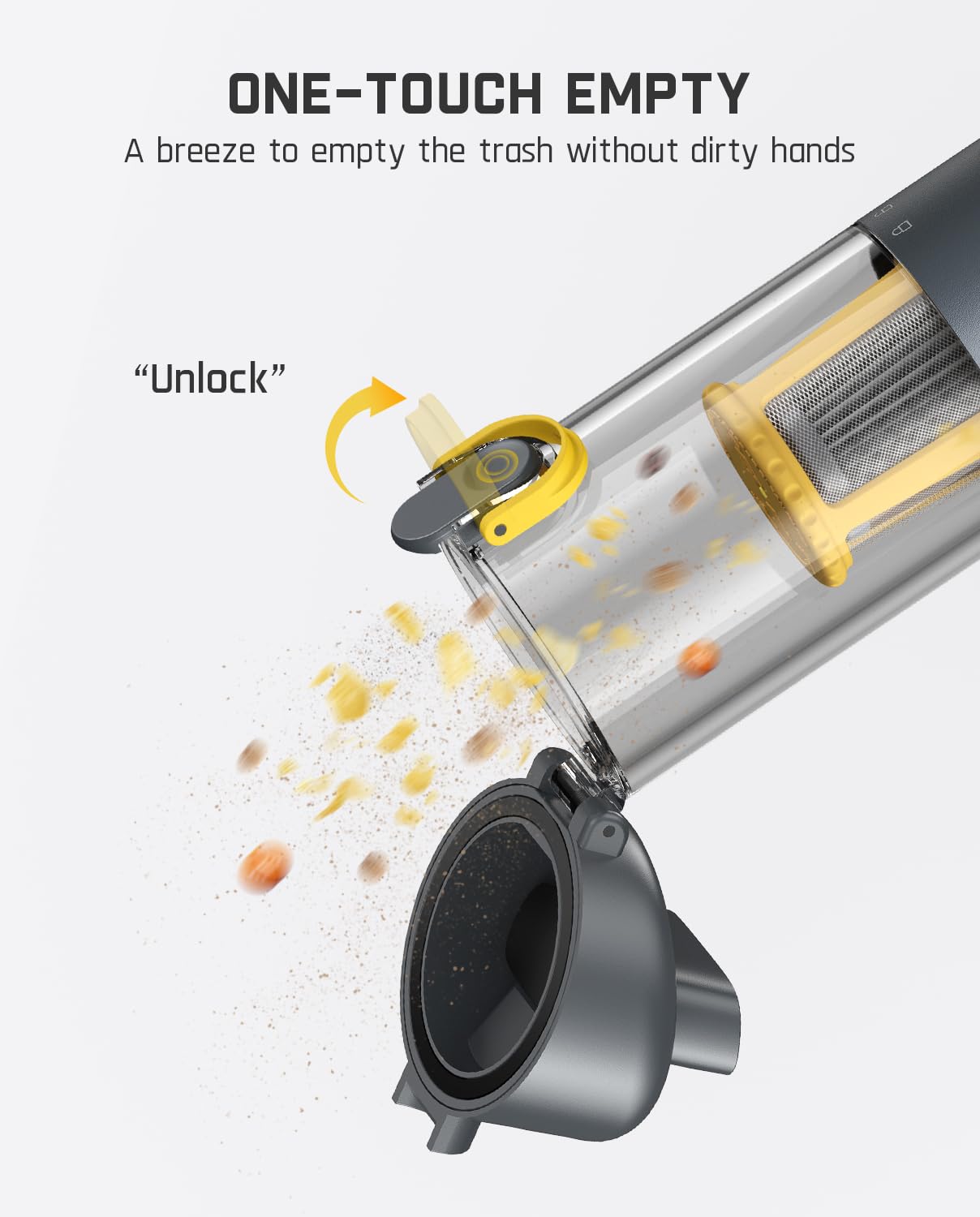 Slim Cordless Car Vacuum — 4‑in‑1, 16kPa, LED