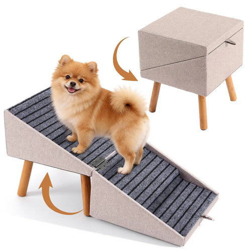 17-inch Tall Dog Ramp Ottoman for Sofas
